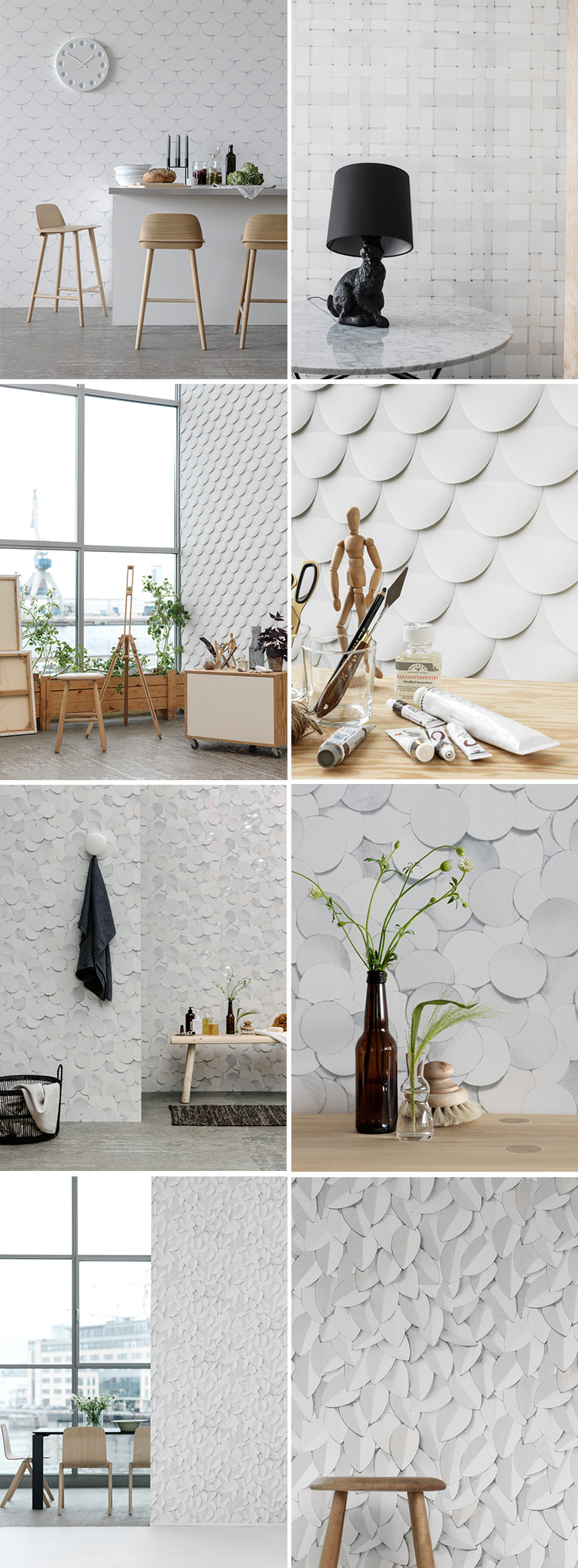 Eco wallpaper - nya tapeter med illusion av struktur
